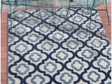 Blue Trellis area Rug Tangier Blue Indoor Outdoor Moroccan Trellis area Rug 5×7 5 3" X 7 3" High Traffic Stain Resistant Modern Traditional Carpet