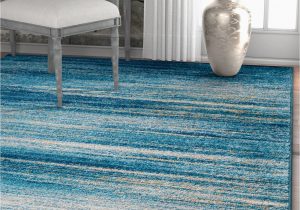 Blue Tribal area Rug Layla Stripes Blue Tribal area Rug soft Faded Abstract Modern Carpet