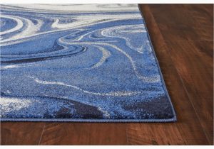 Blue Wave area Rug 3′ X 5′ Blue Abstract Waves area Rug