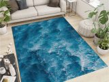 Blue Wave area Rug Amazon.com: Blue Wave area Rug, Modern Fashion and Simple Home Rug …