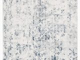 Blue White and Grey Rug Farah Distressed Contemporary Rug White Blue Grey – Aladdin