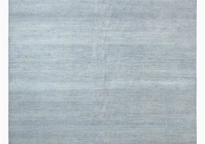 Blue Wool area Rugs 8×10 solid Handmade area Rug8 1" X 9 11"