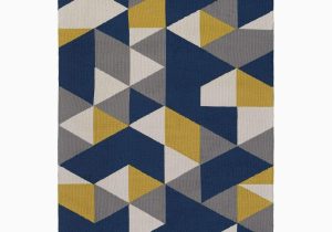 Blue Yellow Gray Rug Joan Joan-6087 Navy Blue/yellow/gray Contemporary Rug In 2022 …