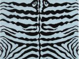 Blue Zebra Print Rug Fun Rugs Blue Zebra Lines Rows Striped Contemporary area Rug Animal Print Ft 188