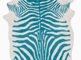 Blue Zebra Print Rug Surya Rusak Zebra Print area Rugs