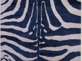 Blue Zebra Print Rug Zebra Indigo Carinilang Indigo Color Carpet Zebra