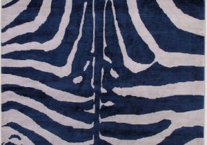 Blue Zebra Print Rug Zebra Indigo Carinilang Indigo Color Carpet Zebra