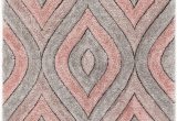 Blush Pink area Rug 5×7 Well Woven Moira Pink Geometric Trellis Thick soft Plush 3d Textured Shag area Rug 5×7 5 3" X 7 3"