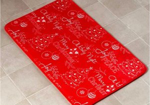 Bright Red Bath Rugs Red Chalkboard Look Holiday Bath Collection