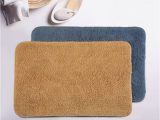 Brown and Blue Bath Rugs Bianca Navy Blue & Brown Set Of 2 Anti Skid Bath Rugs