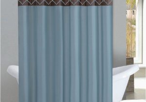 Brown and Blue Bath Rugs Home Dynamix Designer Bath Shower Curtain and Bath Rug Set