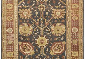Brown and Rust area Rugs Due Process Jinan Tabriz Brown Rust area Rug