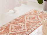 Brown and White Bathroom Rugs Sienna Kilim Bath Mat
