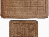 Brown Bath Rug Set Amazon 2 Pcs Bathroom Rug Mat Set Polyester soft