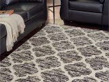 Brown Black and Gray area Rugs Kaila Black Cream Gray Medium Rug