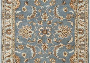 Brown Blue Tan area Rug Rizzy Home Volare Collection Wool area Rug 8 X 10 Blue Brown Tan Blue Lt Teal Lt Brown Border