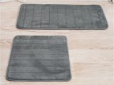 Brown Memory Foam Bathroom Rugs Platinum Stripe Memory Foam Bath Mat Set Of Two