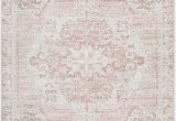 Bungalow Rose Fontanne Pink White area Rug Blithe oriental Pink White area Rug