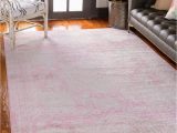 Bungalow Rose Fontanne Pink White area Rug Boldt oriental Pink Ivory area Rug