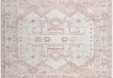 Bungalow Rose Fontanne Pink White area Rug Iohanna southwestern Pink White area Rug