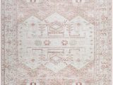 Bungalow Rose Fontanne Pink White area Rug Iohanna southwestern Pink White area Rug