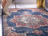 Burgundy and Blue Rug Unique Loom Utopia Collection Traditional Classic Vintage Inspired area Rug with Warm Hues, 4 Ft X 6 Ft, Navy Blue/burgundy