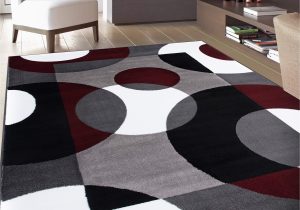 Burgundy area Rugs 9 X 12 Amazon.com: Rugshop Modern Circles Carpet Easy Maintenance for …