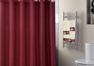 Burgundy Bathroom Rug Set Luxury Home Collection 18 Pc Bath Rug Set Embroidery Non Slip Bathroom Rug Mats and Rug Contour and Shower Curtain and towels and Rings Hooks and