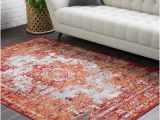 Burnt orange area Rug 8×10 8 X 10 Burnt orange area Rugs Rugs the Home Depot