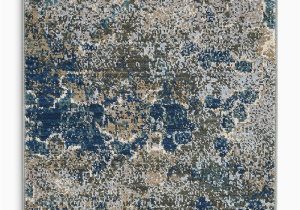 Caffey Cerulean Blue Taupe area Rug Artworks atw02 area Rug, 2’3 X 3′