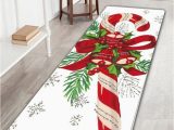 Candy Cane Bath Rug Big Christmas Candy Cane Long Bath Rug White W16 Inch