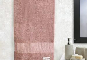 Cannon Luxury Bath Rug Smart Twist Cotton Bath towels In Brown Colour by Cannon