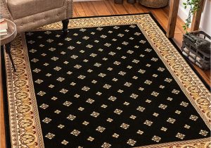 Cat themed area Rugs 5×7 Noble Palace Black French European formal Traditional area Rug 8×10 8×11 7 10" X 9 10" Easy to Clean Stain Fade Resistant Shed Free Modern