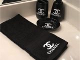 Chanel Bathroom Rug Set Cc Inspired Bathroom Accessories