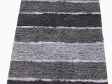 Charcoal Gray Bathroom Rugs Chardin Home Cordural Stripe Bath Rug Runner with Skid Resistant Latex Spray Underneath Gray Charcoal 24" W X 60 L