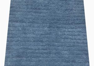 Chardin Home Bath Rugs Chardin Home Highland Stripe Bathroom Rug with Latex Spray Non Skid Backing 20 X48 Provencial Blue