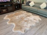 Charlotte Handmade Shag Faux Sheepskin Gray Indoor area Rug Ovella Home Premium Luxurious Faux Sheepskin 6-pelt Plush Shag …