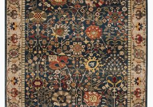 Cheap 10 by 12 area Rugs Safavieh Kashan Blue and Tan 9 X 12 area Rug & Reviews