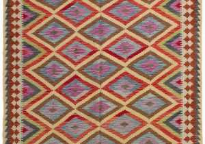 Cheap 5 by 7 area Rugs Joanna Handwoven Flatweave 5 7" X 8 4" Wool Pink Yellow Red area Rug
