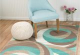 Cheap 5 by 7 area Rugs Summit Teal Taupe Abstract area Rug 5 X 7 Walmart