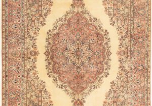 Cheap 7 X 10 area Rugs E Of A Kind Joana Vintage Hand Knotted 7 X 10 3" Wool Cream Brown area Rug