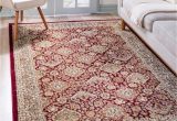 Cheap area Rugs 9×12 Near Me Red Classic Agra area Rug
