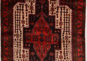 Cheap area Rugs and Runners Ghoochan Red Runner Hand Knotted 4 11" X 10 0" area Rug 100