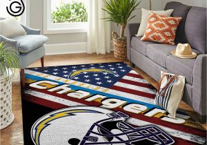 Cheap area Rugs Los Angeles High Quality] Los Angeles Chargers Nfl Team Logo American Style …
