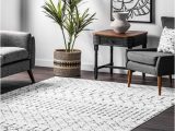Cheap Black and White area Rugs Nuloom Blythe White and Black 5 Ft. X 7 Ft. 5 In. Indoor area Rug …