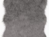 Cheap Faux Fur area Rugs Jean Pierre Faux Fur 22 X 60 In Runner area Rug Dark Grey