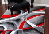 Cheap Red and Grey area Rugs Modern Trendz Gray Red Contemporary area Rugs