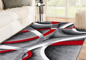 Cherine Modern Gray Red White area Rug Amazon.com: Persian area Rugs 2305 Gray Black Red White 6 X 9 …