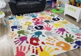 Children S area Rugs Walmart Nuloom Machine Made Pinkie Handprint Kids area Rug