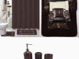 Chocolate Bathroom Rug Sets 22 Piece Bath Accessory Set Beverly Chocolate Brown Bathroom Rug Set Shower Curtain & Accessories